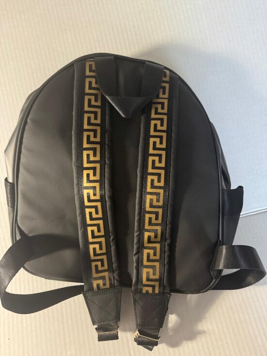 VERSACE Parfums Limited Edition Backpack – Black & Gold